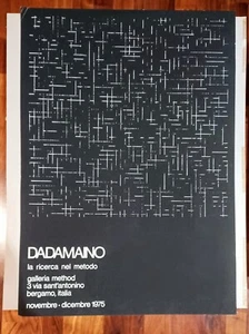 DADAMAINO: La Ricerca Nel Metodo, Manifesto Mostra Galleria Method 1975 - Picture 1 of 1