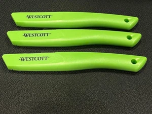 **3-PACK** Westcott Safety Ceramic Blade Box Cutter, 6.15", Green - Picture 1 of 3