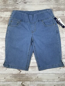 ARCHITECT Woman’s Denim Stretch Shorts Blue Size Small Comfort Pockets NEW - Picture 1 of 11