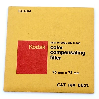 Kodak CC10M Color Compensating Filter 75mm x 75mm CAT 149 6652 Sealed - Image 1 of 2
