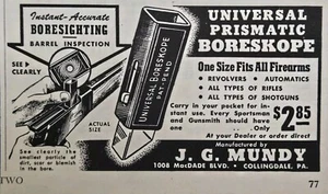 J G Mundy Collingdale PA inspección perforativa armero anuncio impreso de colección 1952 - Imagen 1 de 4