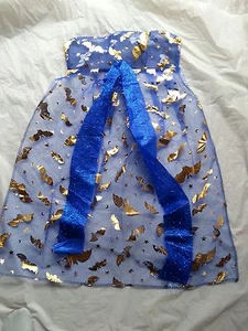 Kids Blue Vampire Cape Halloween Costume Dress Up - Picture 1 of 2