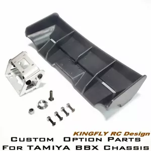 NUEVO juego de ala trasera de aluminio para chasis TAMIYA 1/10 buggy BBX-01 BB-01 - Imagen 1 de 8