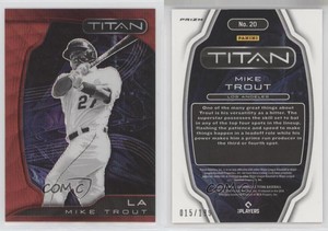 2022 Panini Chronicles Titan Ruby Wave /199 Mike Trout #20