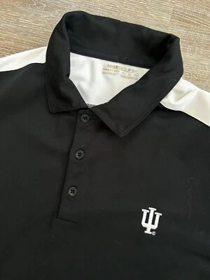 Vtg 2000s Indiana Hoosiers Nike Golf Fit Dry Polo Shirt XL Basketball Swoosh IU - Image 1 of 4