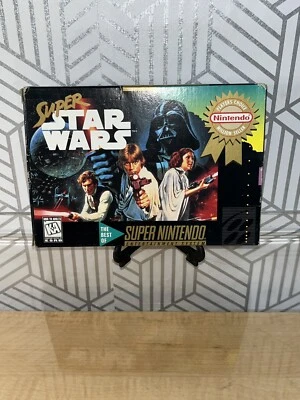Super Star Wars Super Nintendo SNES COMPLETE IN BOX CIB NICE VINTAGE  - Image 1 of 4