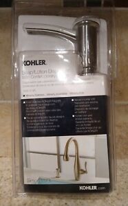 Kohler 1895-C-VS  Contemporary Soap / Lotion Dispenser Vibrant Stainless