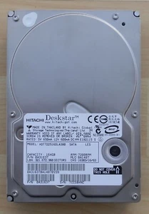 Hitachi - HDT722516DLA380 / 0A31637 - 164GB SATA 7200RPM 3.5" Hard Drive - Picture 1 of 7
