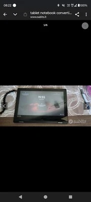 NOTEBOOK LENOVO YOGA 330 11,6p( Intel Celeron N,4gb Ssd64gb) Touchscreen Win 11 - Immagine 1 di 4