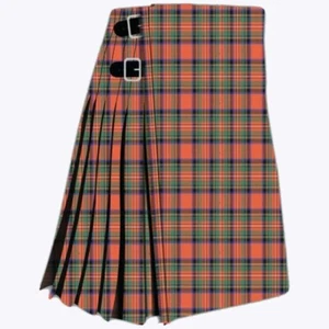 Stewart Royal Ancient Tartan Kilt for Mans Handmade Kilt 8 yard - Picture 1 of 3