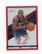 Speedy Claxton 2008-09 Topps Signature Facsimile Red #TSSC /869 Hawks