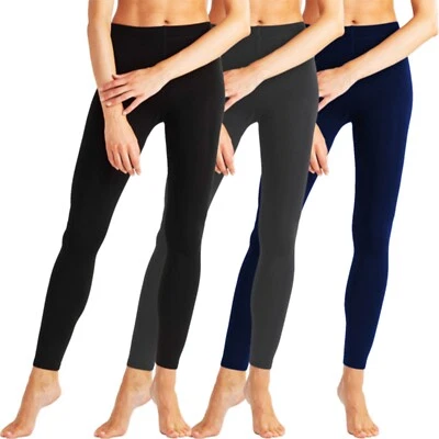3er Pack Damen Thermo Leggings Winter Hose Warm Leggins Weich Blickdicht S-3XL - Bild 1 von 4