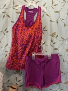 Xersion Damen Large Racerback Tank & Medium Shorts Activewear Gym - Bild 1 von 10