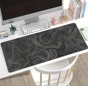 Large Topographic Mouse Pad, Waterproof,Non Slipping, XL 80x40 Cm - Picture 1 of 9
