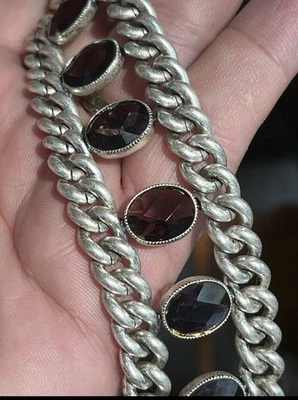 Pulsera Kenneth Cole New York Multi-Piedra Palanca Piedra Púrpura Tono Plateado Foto 1 de 4