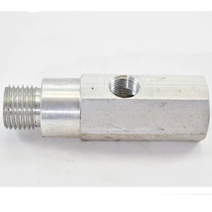 OIL PRESSURE TEE M14x1.5 WITH 1/8 NPT GAUGE PORT White - Picture 1 of 1