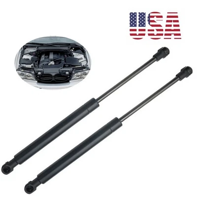 2PCS Front Bonnet Hood Gas Lift Supports Shocks Struts For 2001-2006 BMW 325Ci Foto 1 de 4