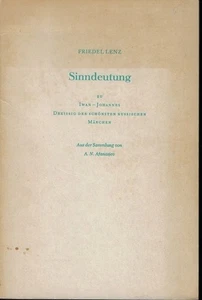 Sinndeutung zu Iwan-Johannes. Dreissig der schönsten russischen Märchen. (Aus de - Bild 1 von 1