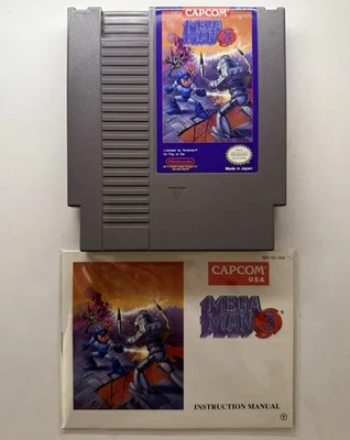 Mega Man 3 Nintendo NES With Manual Authentic Cleaned And Tested - Image 1 of 4