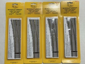 HO Lot of 4 Micro Engineering 14-814 Code 70 Left Hand #5 Lead Ladder Track - Picture 1 of 3