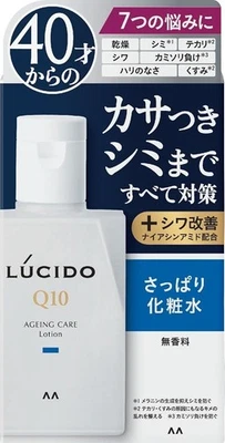 Mandom LUCIDO Aging Care Lotion 110ml Men's total care light toner Q10 - Image 1 of 4