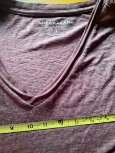 Lucky Brand Viola Erica Scollo a V Casual Strati Autunno Tg M - Foto 1 di 5