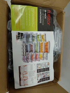 Pack de 24 contenedores de almacenamiento de alimentos con tapas fullstar - Imagen 1 de 3