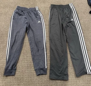 Adidas Heather Gray Sweatpants Fleece Joggers Youth Size M (10/12) Medium - Picture 1 of 3