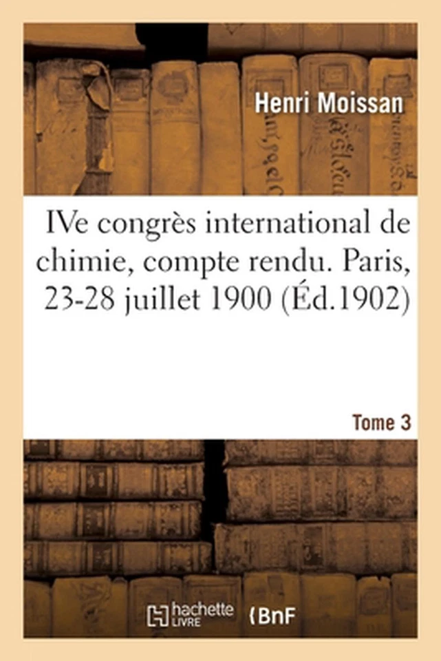 Ive Congrs International de Chimie, Compte Rendu. Paris, 23-28 Juillet 1900. Tom - Image 1 of 1