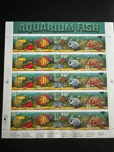 Scott #3317-3320 Aquarium Fish Pane of 20 33¢ Stamps (2000) - Picture 1 of 1