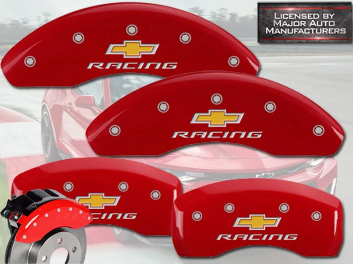 2000-2005 Chevy Monte Carlo Front + Rear Red MGP Brake Caliper Covers "Racing" - Image 1 of 4