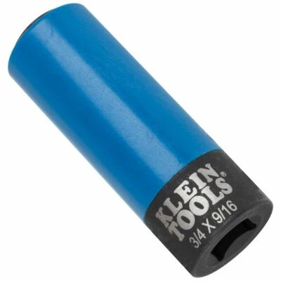 Klein Tools 66030 2-in-1 Coated Impact Socket, 12-Point, 3/4 and 9/16-Inch - Image 1 of 4