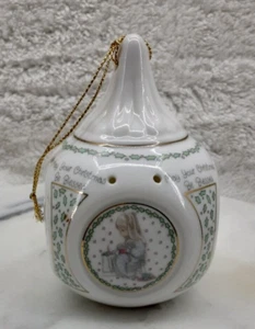 Vintage 1990 Precious Moments Porzellan Hängeschrank Pomander 4" hoch - Bild 1 von 10