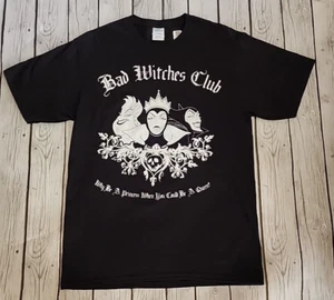 Disney The Bad Witches Club Villains Classic Black Shirt  Med NEW - Picture 1 of 5
