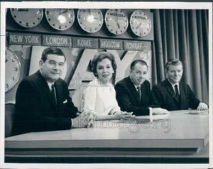 1964 Press Photo F Blair Maureen O'Sullivan Hugh Downs J Lescoulie Today TV - Picture 1 of 2