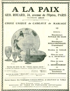 Alte Reklame zum Königlich Sächsischen Frieden Geo Rouard 1908 Ausgabe Zeitschrift - Bild 1 von 1