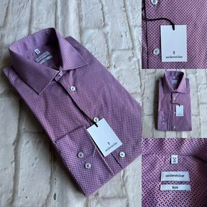 Seidensticker, Red/Blue Design, Pure Cotton, Slim Fit Shirt, Size Medium, BNWT, - Picture 1 of 5