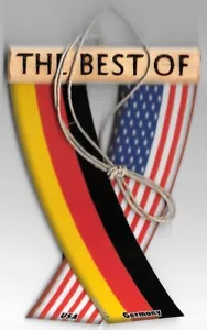 Rear view mirror car flags Germany and USA German unity flagz for inside the car - Picture 1 of 8