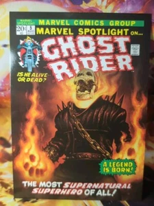 2024 Marvel Masterpiece XL GHOST RIDER #68 Level 3 , 5x7 New NM HTF - Picture 1 of 2