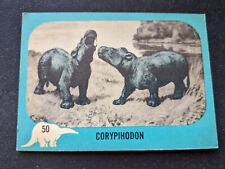 1961 Nu-Cards Dinosaur Series Card # 50 Corypihodon (VG/EX)