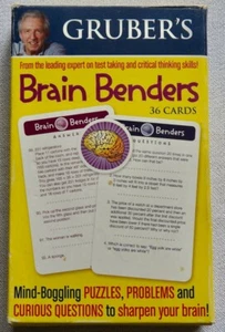 GRUBER'S BRAIN BENDERS Mind-Boggling Puzzles, Problems & Questions HOMESCHOOL - Picture 1 of 1