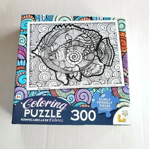 Fish Coloring Puzzle 300 Piece Jigsaw Sealed Lafayette Puzzle Factory 18" x 24" - Picture 1 of 7