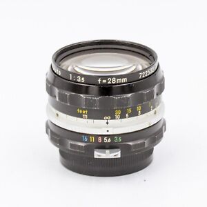 Nikon Nikkor H Auto 28mm f/3.5 Wide Angle Prime Lens