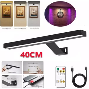 Wireless Picture Lights Dimmable Dartboard Light Rechargeable Art Display Lights - Picture 1 of 14