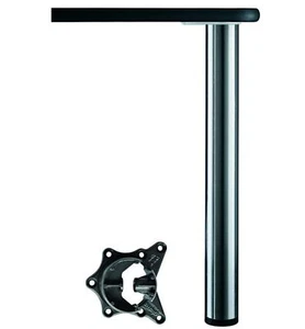 Piedino Alto 82 CM Gamba Tavolo Altezza Regolabile + 25 MM Piede Cromo per - Imagen 1 de 2