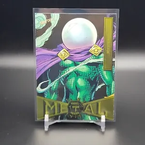 2021 Skybox Marvel Metal Universe Spider-Man MYSTERIO #60 LIGHT FX YELLOW SP - Picture 1 of 3