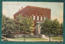 Estate Sale ~ Vintage Postcard - Library, Pontiac, Michigan - 1912