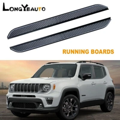 2PCS Running Boards Side Steps Nerf Bars  Fits For Jeep Renegade 2015-2024 Foto 1 de 4