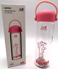 Pink Panther MGM Borosilicate Glass Water Bottle 380 ml (about 13 fl. oz.) NEW