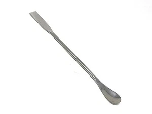 Square & Flat Spoon Double Ended Stainless Steel Micro Lab Spatula Sampler, 9" - Bild 1 von 1